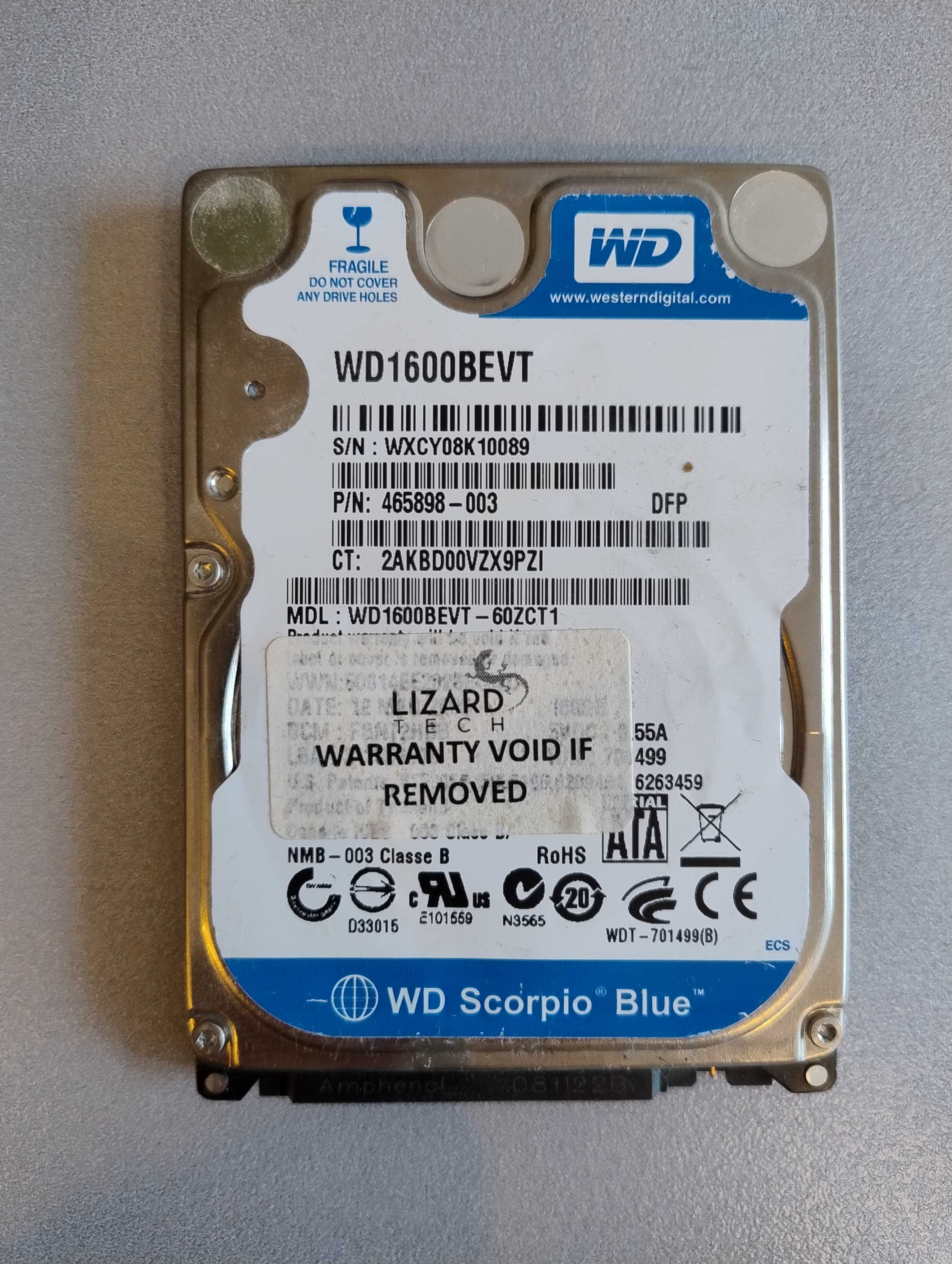 HDD Western Digital 160GB