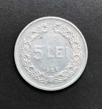 Moneda 5 lei 1950