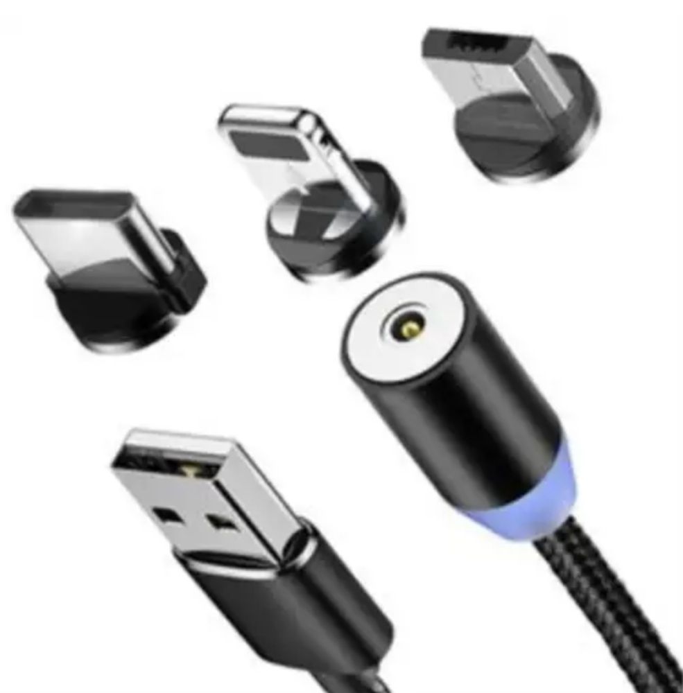 Wozinsky магнитен кабел за зарядно USB/microUSB/USB/Type C 2.4A 1м