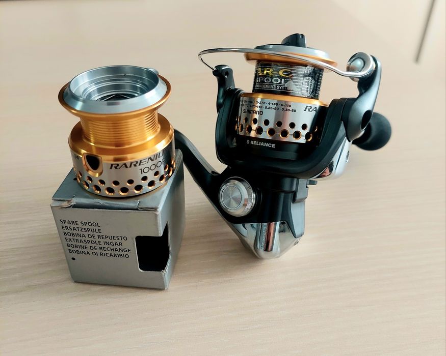 Mulineta ultralight Shimano Rarenium 1000FA, pastrav, biban