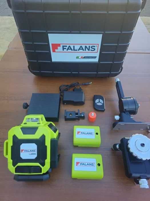 4D Лазерен нивелир Falans 16 линии + ПОДАРЪК батерия