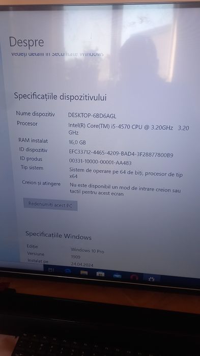 Vând pc procesor i5 ram 16 GB placa video 2 GB hard 500