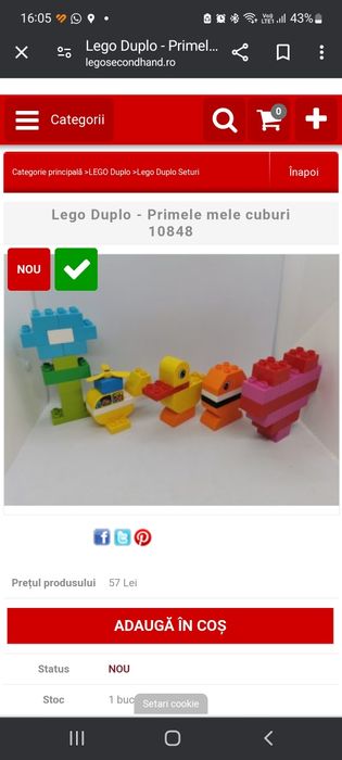 Lego duplo 10848 Primele mele cuburi