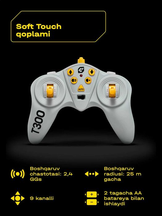 Радиоуправляемый самосвал Cubits Urbamax T300 со светом, масштаб 1:18