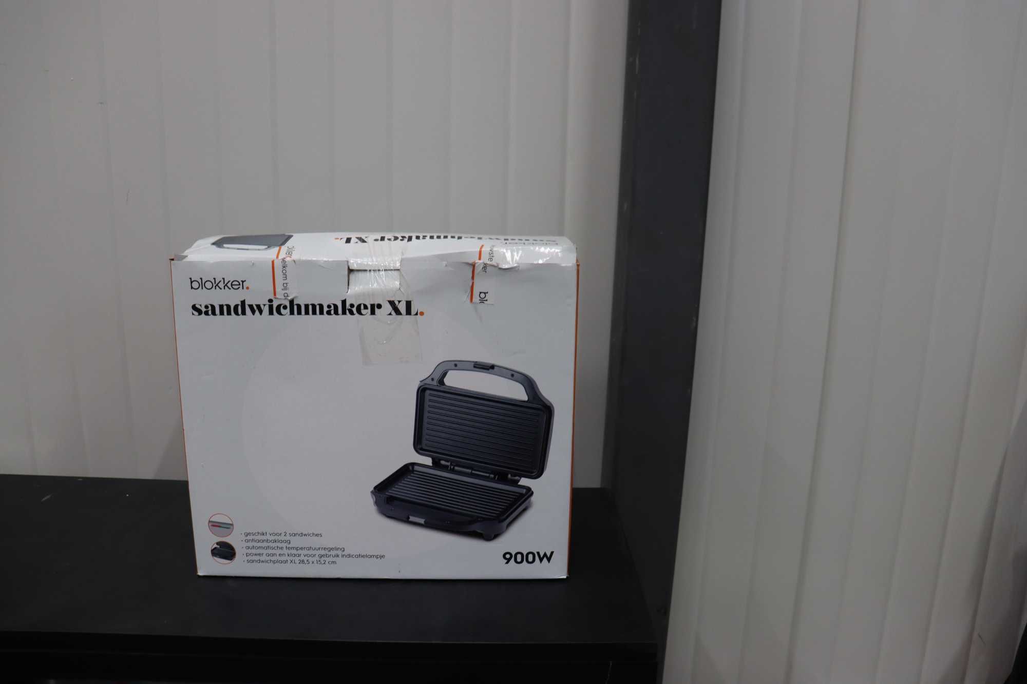 Blokker уред за сандвичи XL неръждаема стомана 900W