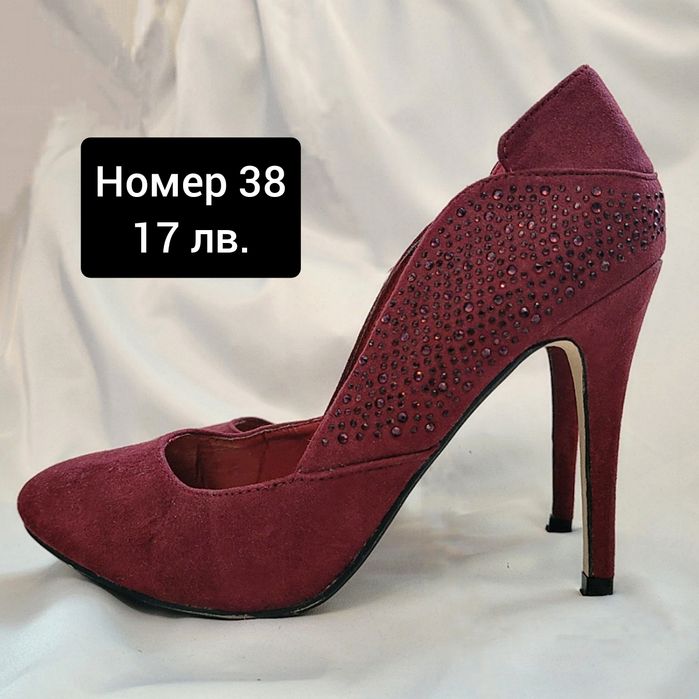 Дамски боти и обувки на ток номер 38