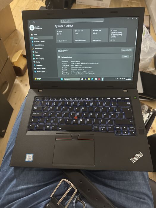 Laptop Lenovo ThinkPad T470p i7 16gb ssd
