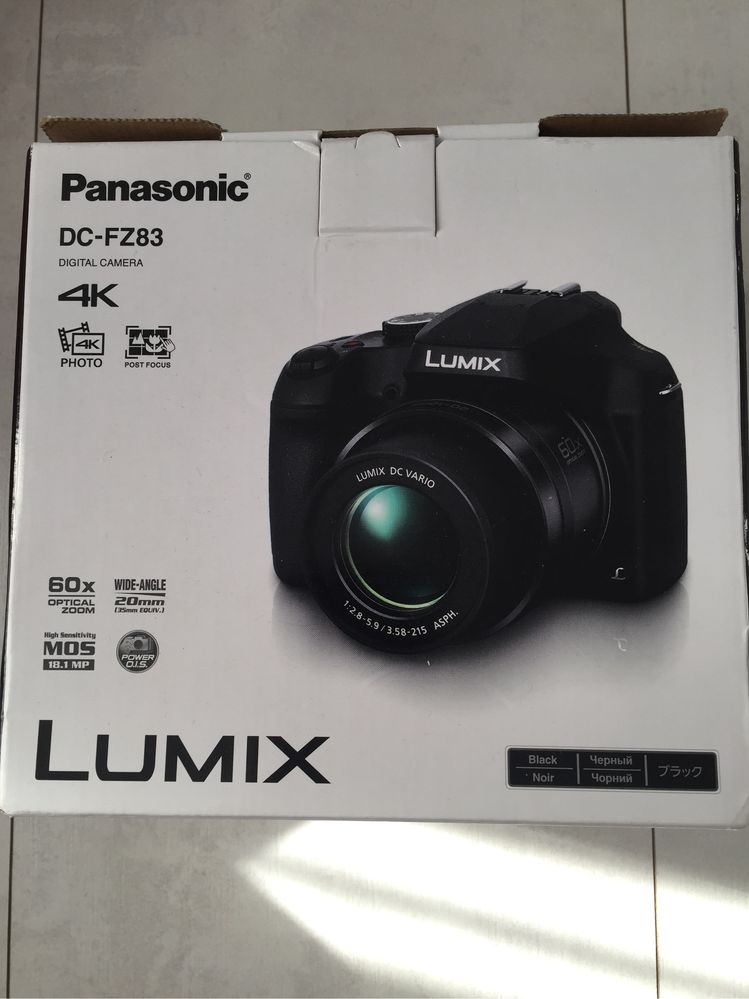 Panasonic Lumix DC-FZ83 18 mp 4K zoom 60x Nou