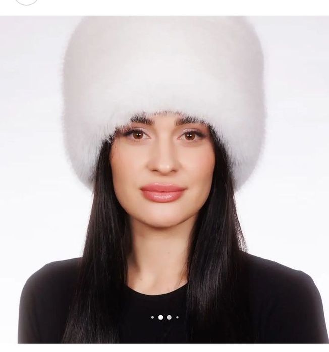 Продам шапку, папаха, белая шапка