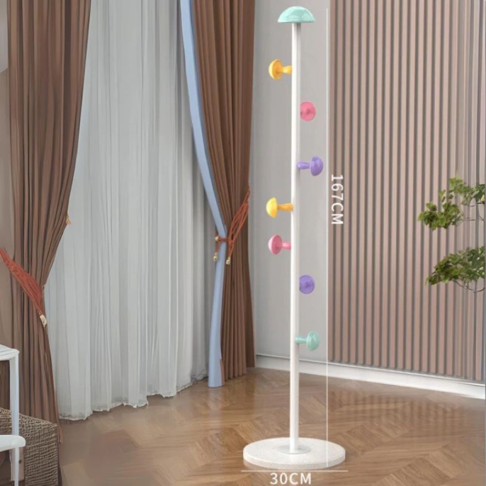 Cuier pentru haine 7 carlige in forma de ciuperca, otel carbon, 167 x