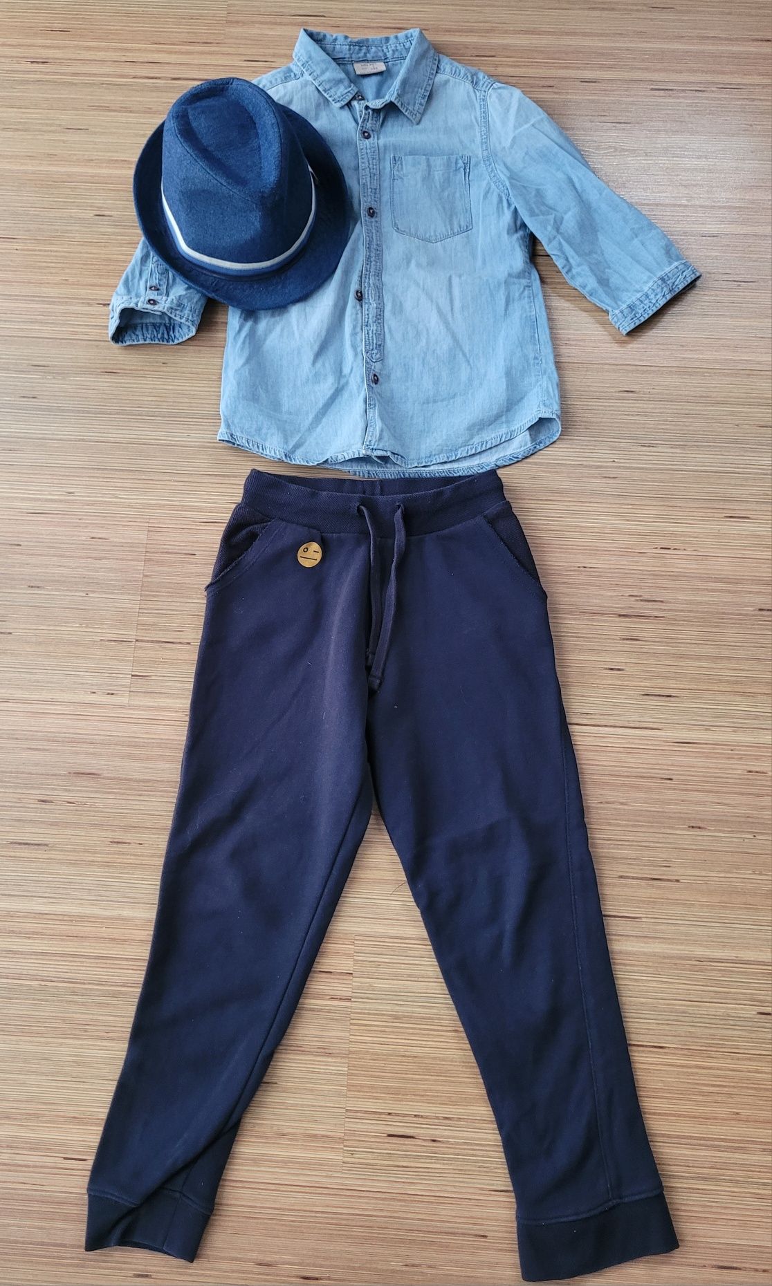 Set cămașă Zara, pantaloni Mango,pălărie Zara