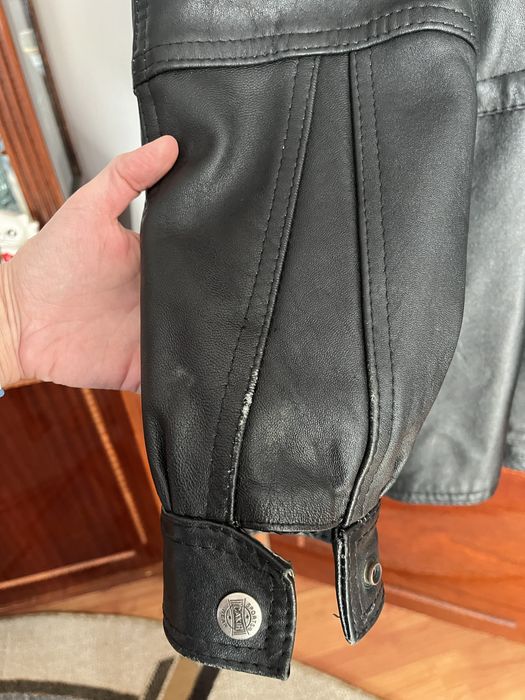 Geaca piele barbati, model vintage