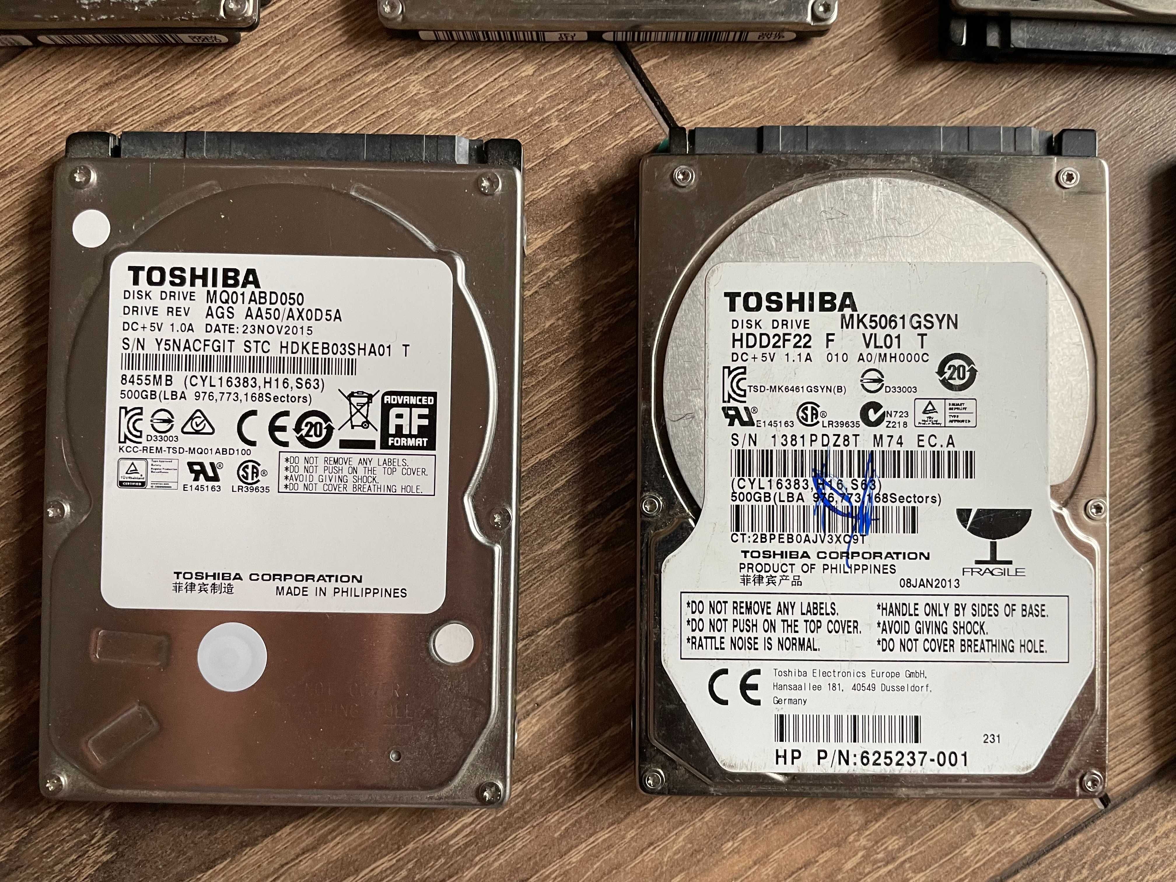Lot HDD-uri defecte 500Gb Hitachi, Seagate, Toshiba, Western Digital