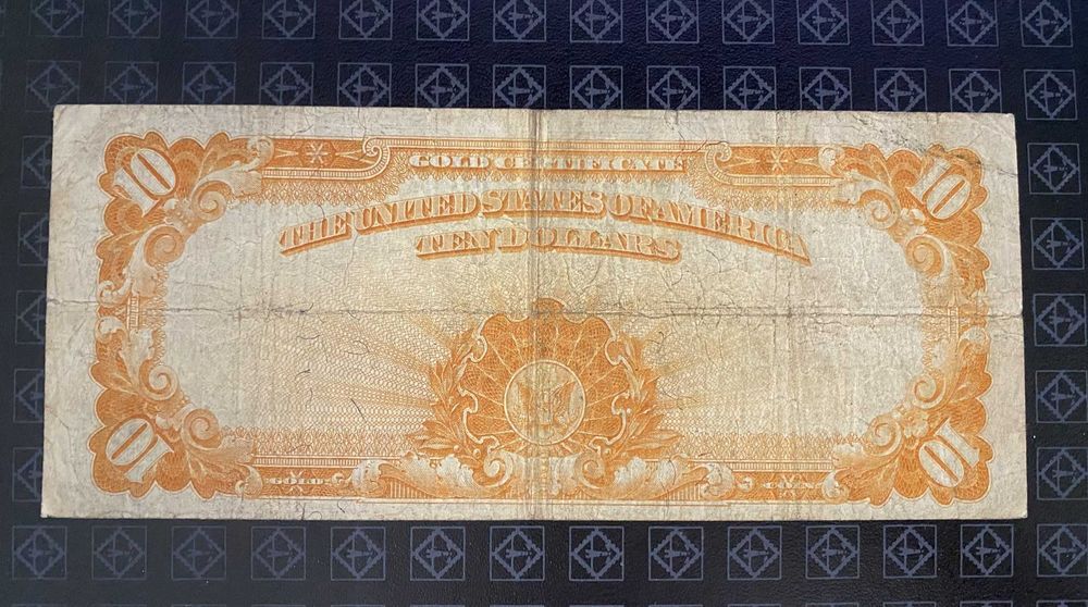 $10 Ten dollars Gold Certificate 1922