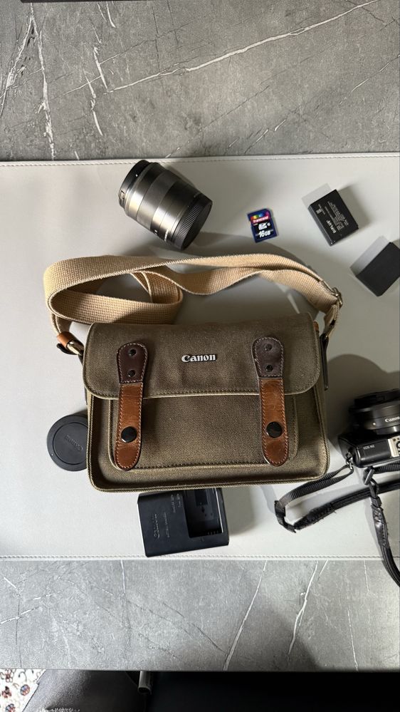 Canon eos m2, объектив ef m f22, объектив 18-55 mm komplekt