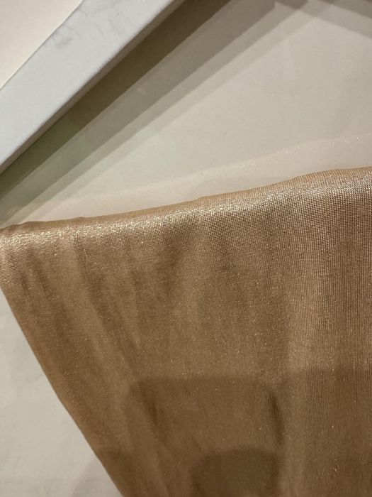 Златист широк панталон Zara