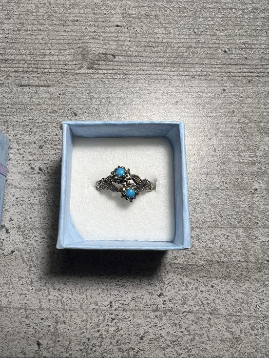 Inel de argint cu marcasite