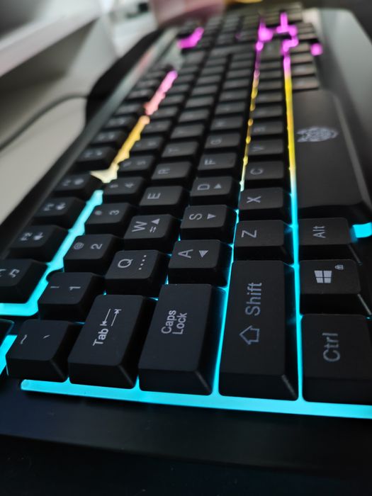 Клавиатура Gaming A+ Ghost, Метална, Rainbow подсветка