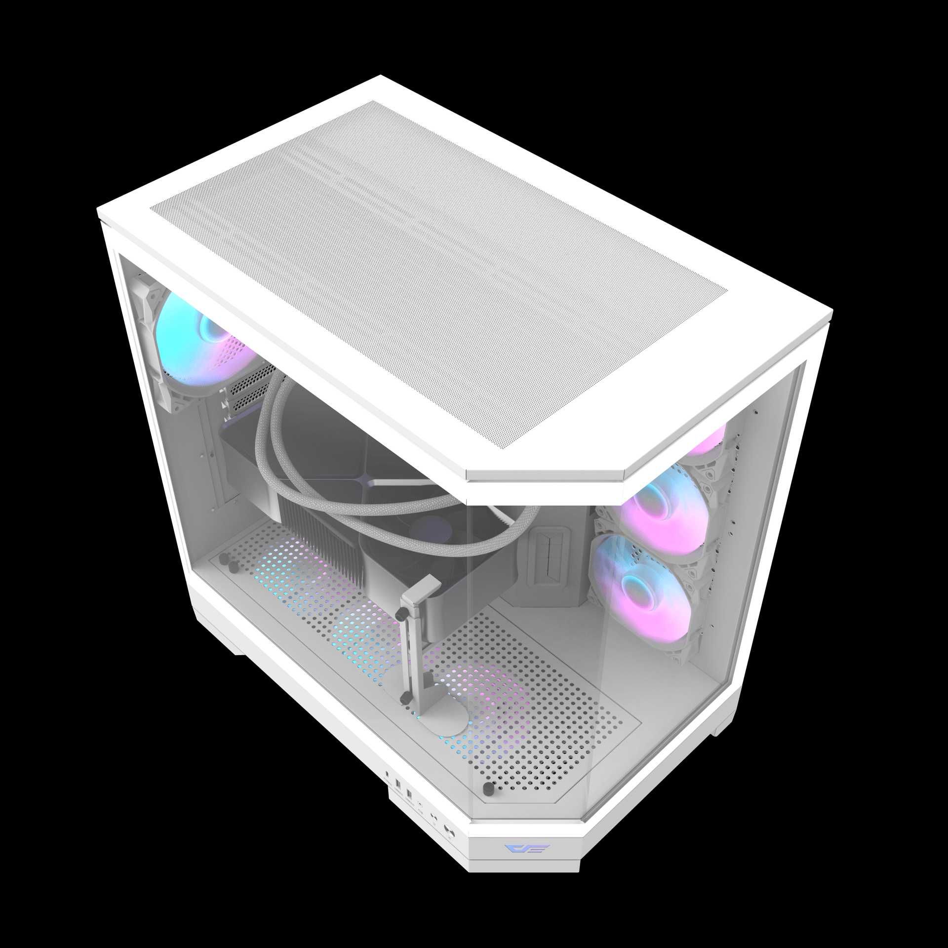 [НОВЫЙ] Корпус DarkFlash DQX90 WHITE (with 4 fans)