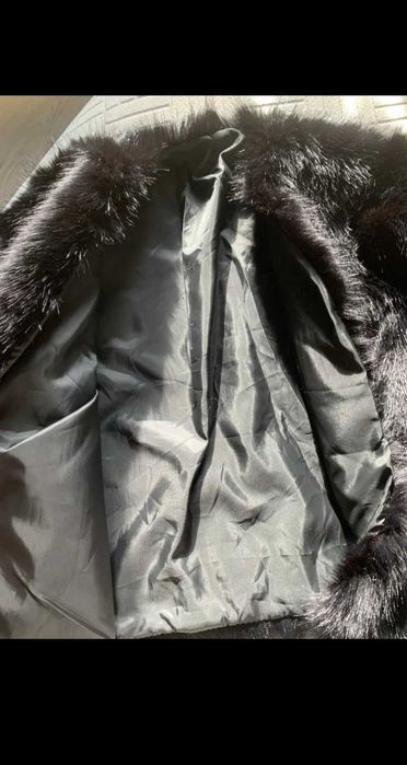 Дамско палто с косъм