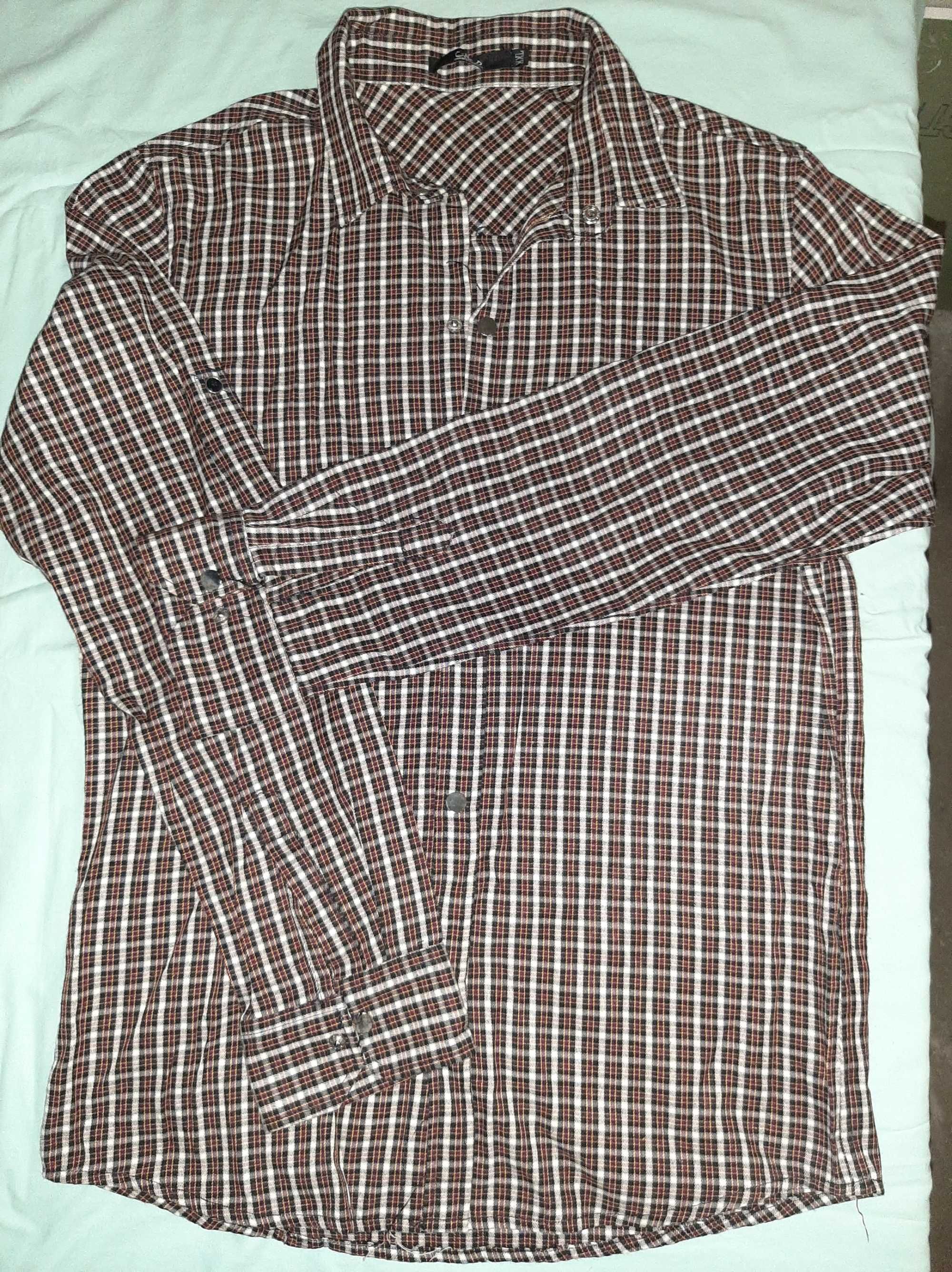 Рубашка мужская, хб, р 46-48, на клепках