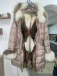 Parka blana natural vulpe
