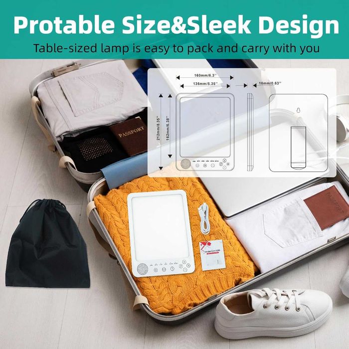 Лампа за светлинна терапия, UV-Free 10000Lux