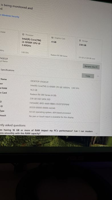 Setup Gaming Complet Pc Gaming Casti Tastatura Microfon Monitor 165hz