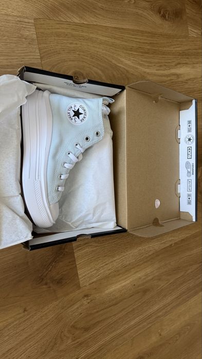 Кецове на платформа Converse 35 номер светло сини