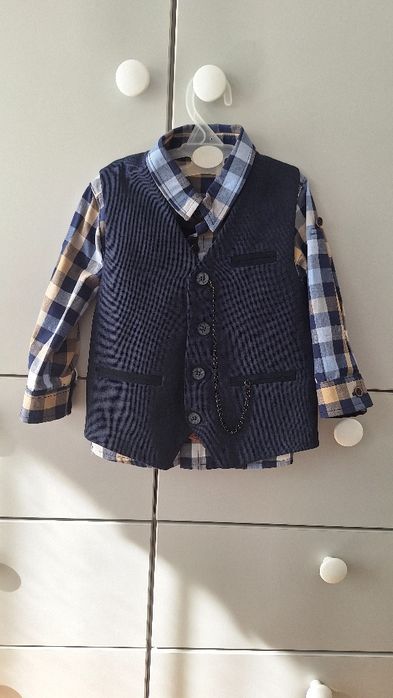 Set sacou camasa vesta copii marimea 86