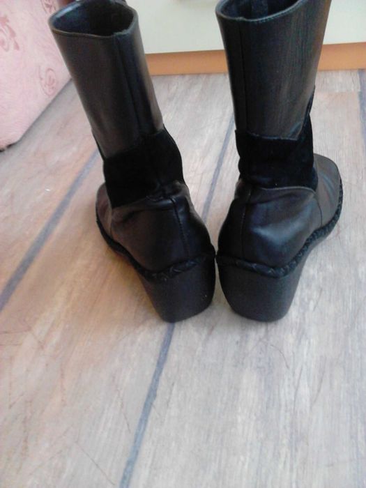 Естествена кожа ортопедични ботуши Номер 38 стелка 24.5см