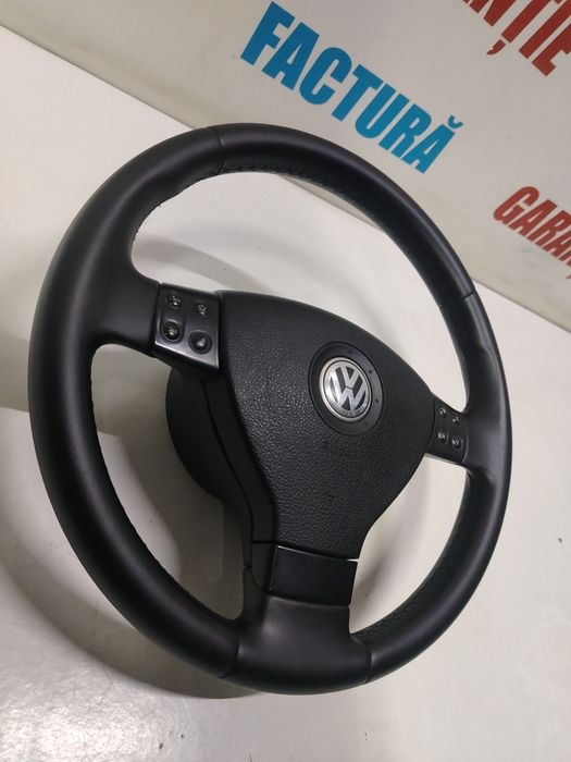 Volan Airbag volan Passat B6 Golf 5 Jetta Touran 3 Spite Comenzi Piele