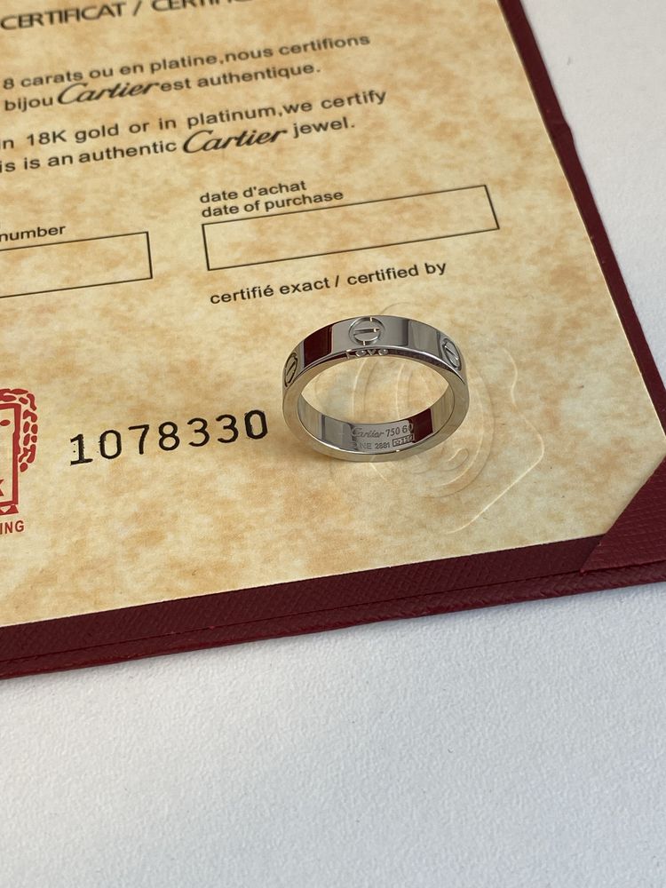 Inel Cartier Love White Gold 18K