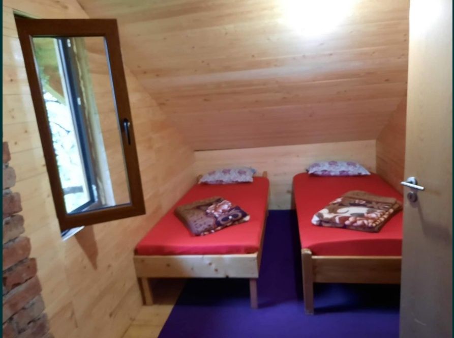 Închiriez cabana cu ciubăr la munte Cabana de închiriat cu piscina