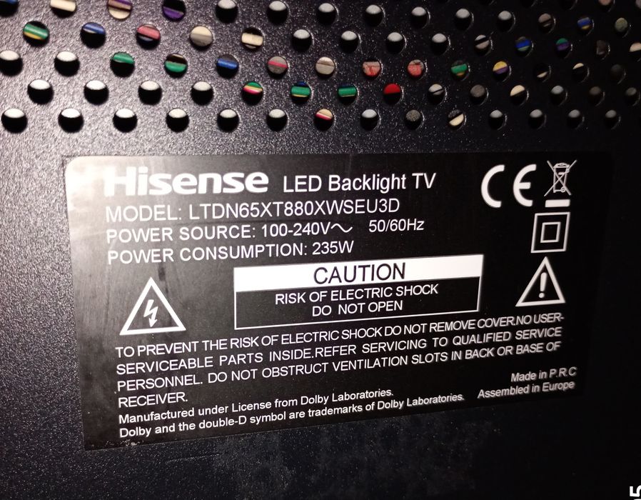 Hisense 65 инча за части