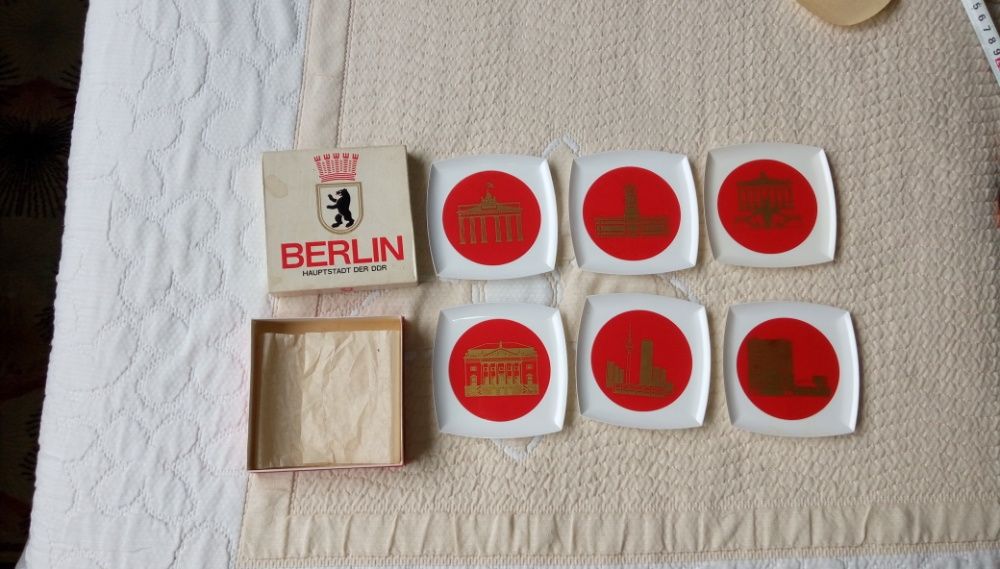 Сувенир от ГДР Берлин , подложки за чаши Berlin DDR