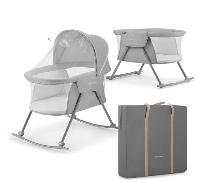 Patut voiaj Kindercraft LOVI, 3 IN 1, GRI 0-6 Luni