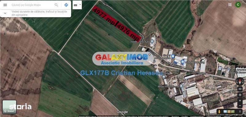 Teren intravilan industrial 4976 mp Chitila Str Oxigenului
