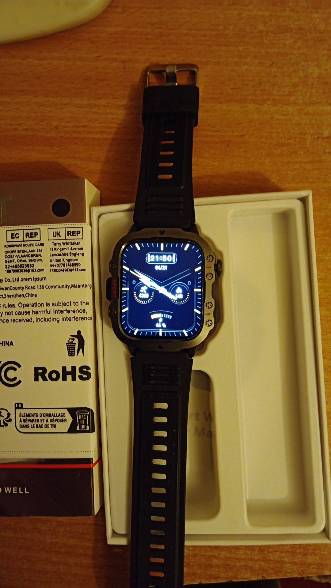 Vind smartwatch model QX 11  FCC ID 2A7IA-QX7PO nou.