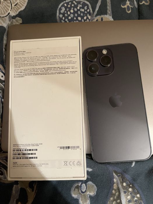iphone 14 PRO MAX 512gb с кутия и зарядно