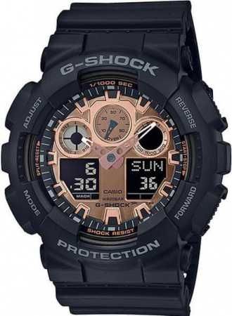 Часы Casio GA-100MMC-1A. Black and Rose Gold. G-Shock. Оригинал 100%.