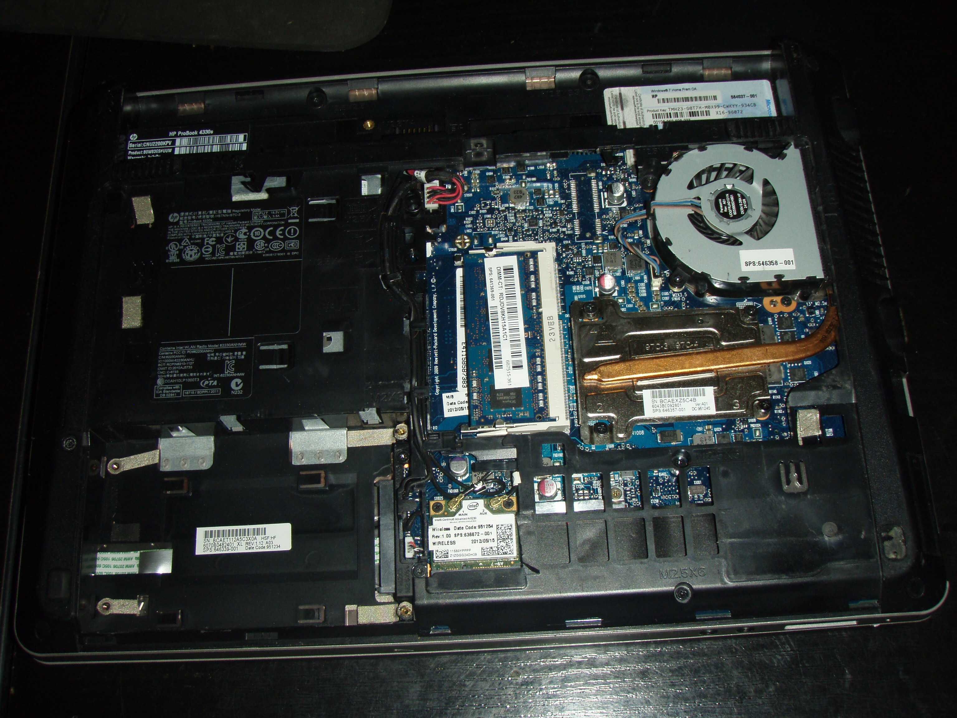 Dezmembrez HP Probook 4330s Intel Celeron B840 la 1.9Ghz, functional