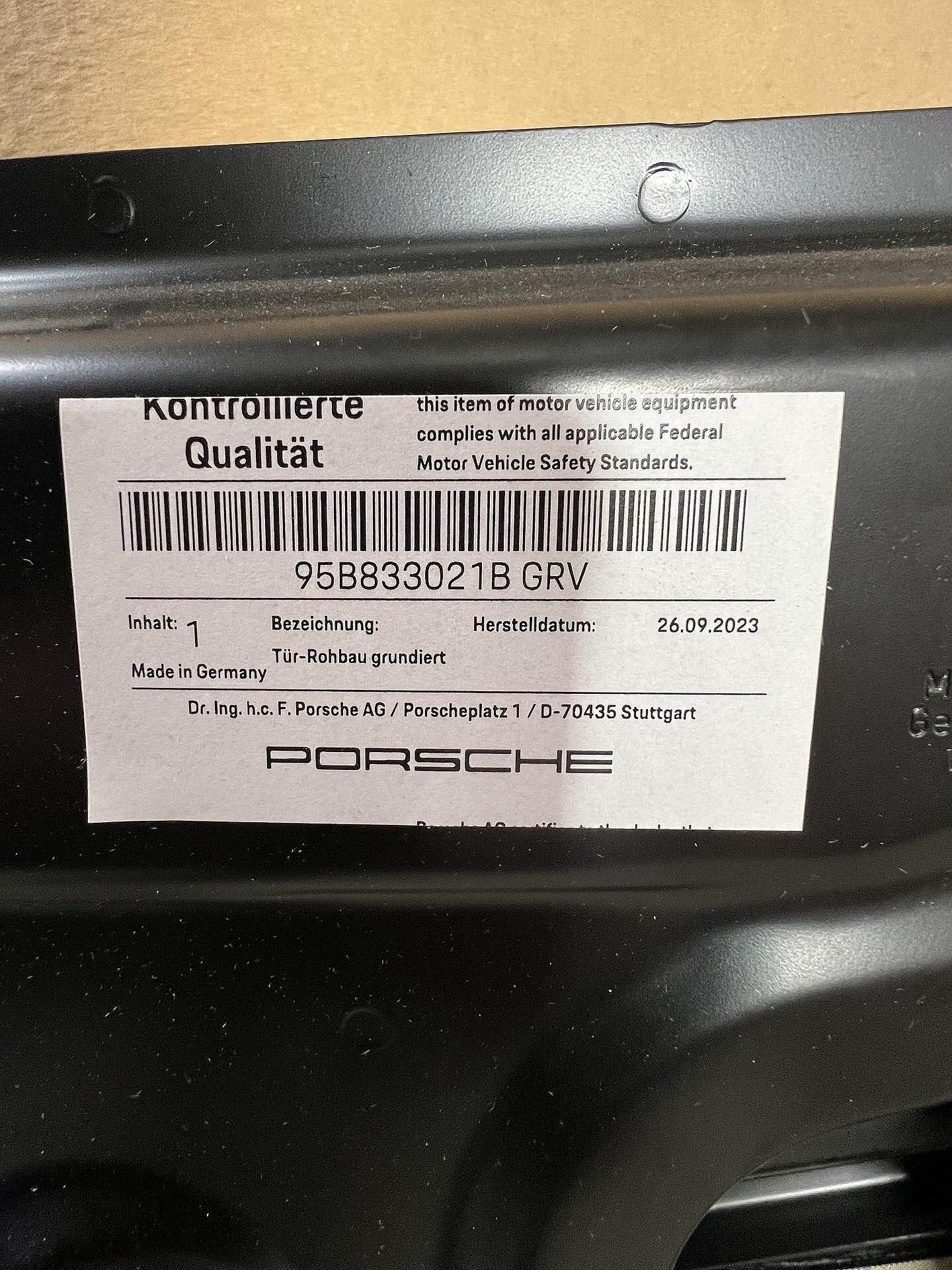 Задна лява врата за porsche macan 95b - 95b833021b