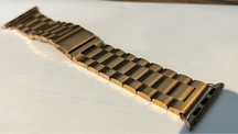 Vand bratara metal, aurie, Apple Watch seria 6/7, 40-42mm
