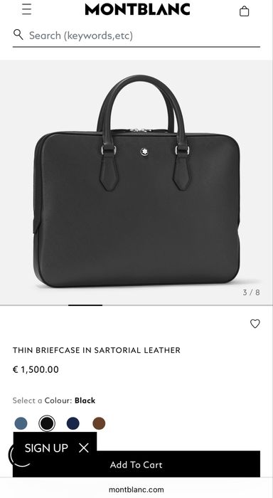 Montblanc Thin Briefcase