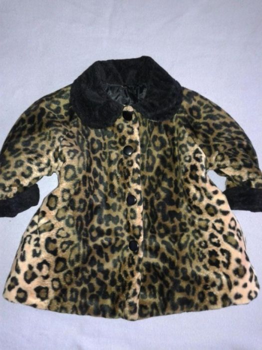 Комплект H&M боти и палто в леопардов десен