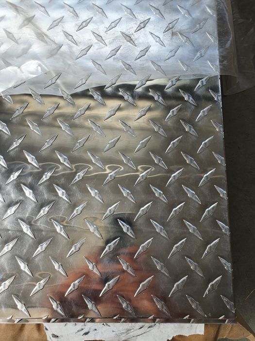 Tabla aluminiu striata 1250x2500mm Quintet Diamond Stucco tabla inox