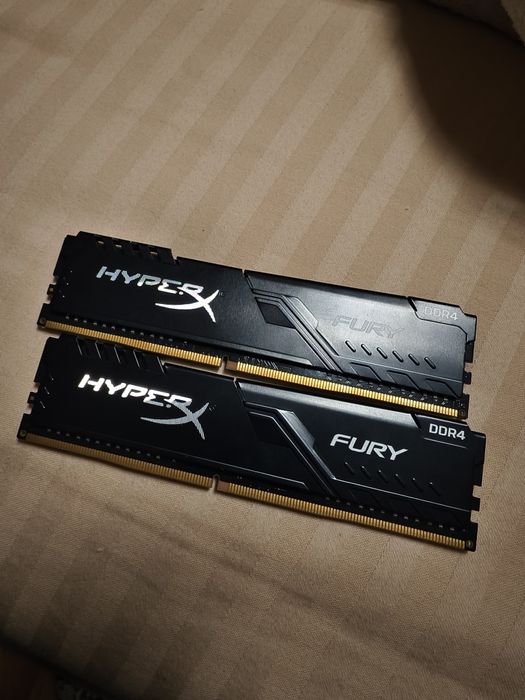 DDR4 16 gb 8x2 Kingston HyperX FURY Black кит из двух модулей