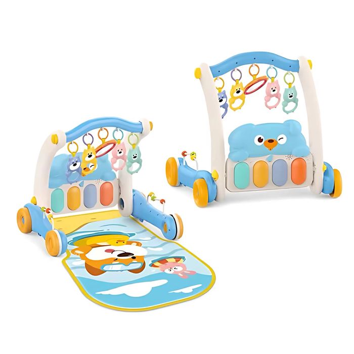 Многофункциональный коврик ходунок толкунок 2в1