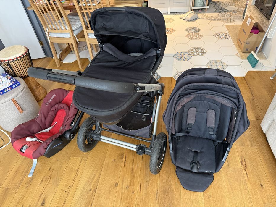 Maxi-Cosi 3-в-1 Бебешка количка – Пълен комплект!
